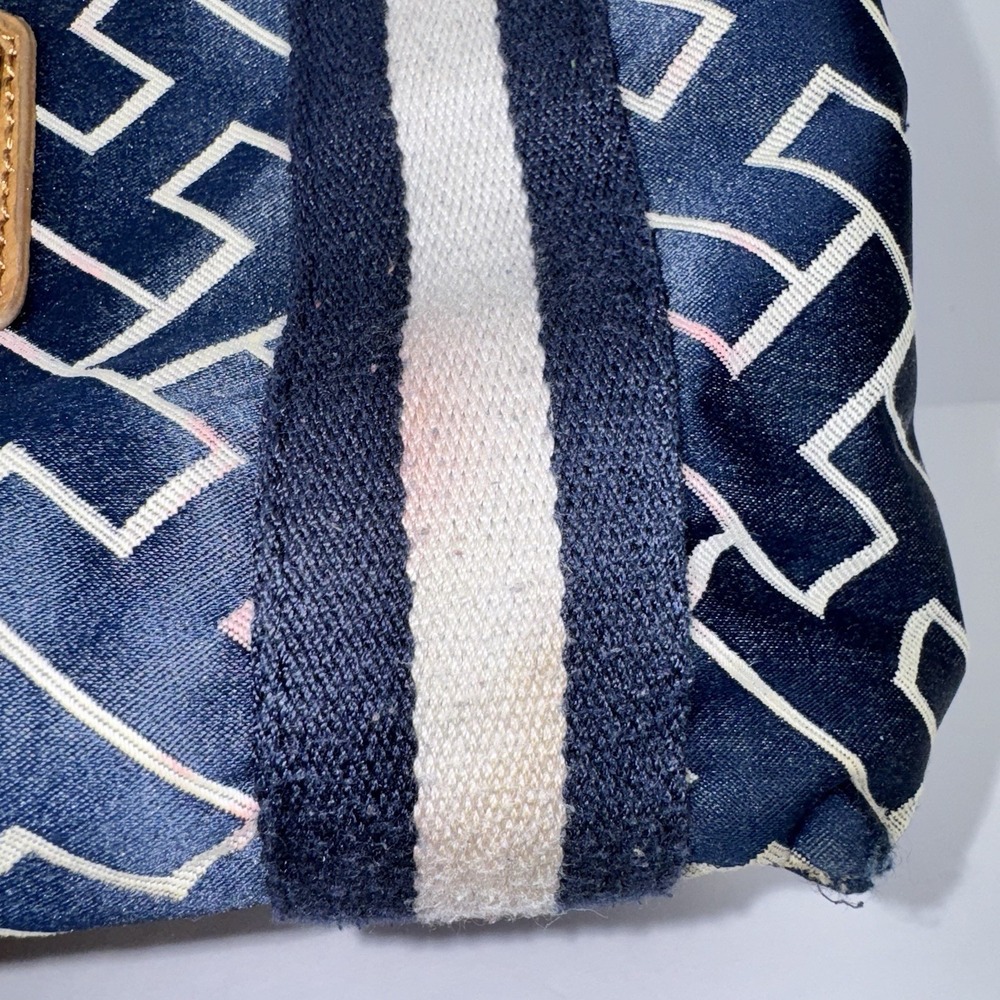 Vintage Tommy Hilfiger Small Bag Navy blue&white Monogram Pattern - Picture 6 of 16